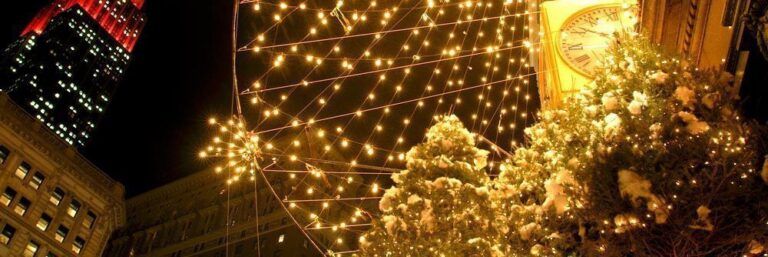 Recorrido por los escenarios de cine y la iluminación de Navidad de Nueva York