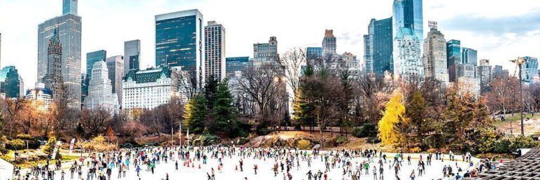 Central Park’s Wollman Rink, para patinar sobre hielo en Navidad
